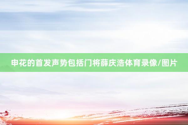 申花的首发声势包括门将薛庆浩体育录像/图片