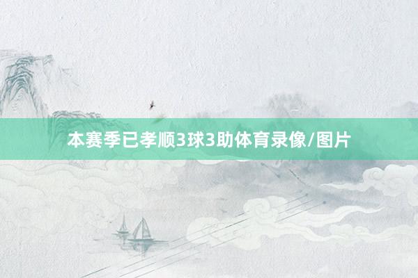 本赛季已孝顺3球3助体育录像/图片