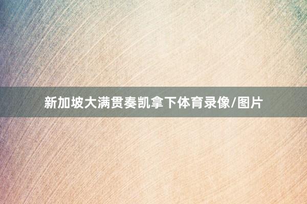 新加坡大满贯奏凯拿下体育录像/图片