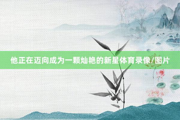 他正在迈向成为一颗灿艳的新星体育录像/图片