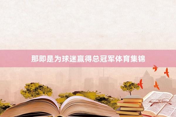 那即是为球迷赢得总冠军体育集锦