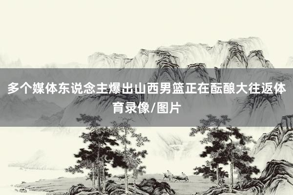 多个媒体东说念主爆出山西男篮正在酝酿大往返体育录像/图片