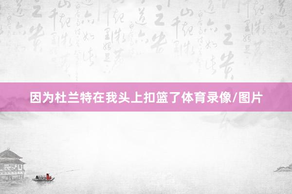 因为杜兰特在我头上扣篮了体育录像/图片