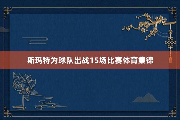 斯玛特为球队出战15场比赛体育集锦