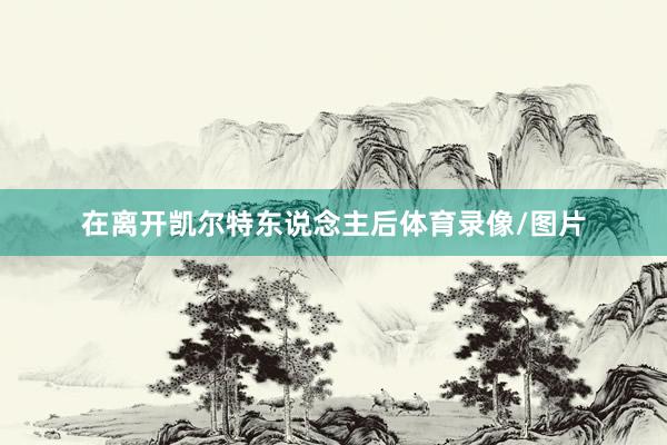 在离开凯尔特东说念主后体育录像/图片