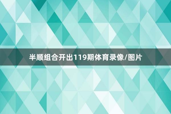 半顺组合开出119期体育录像/图片