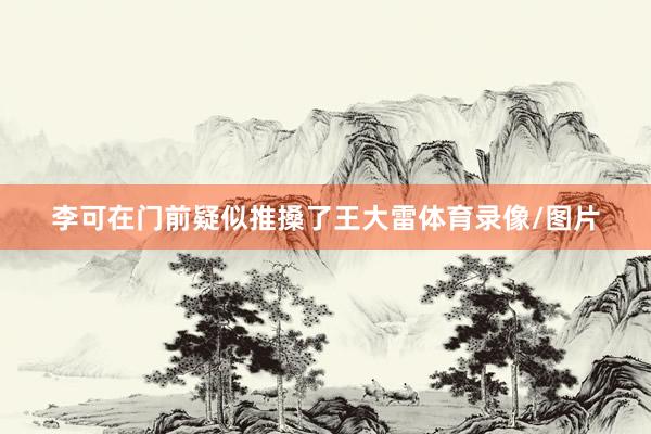 李可在门前疑似推搡了王大雷体育录像/图片