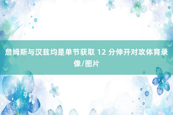 詹姆斯与汉兹均是单节获取 12 分伸开对攻体育录像/图片