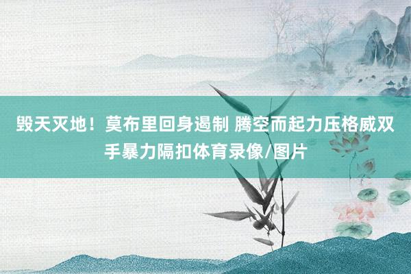 毁天灭地！莫布里回身遏制 腾空而起力压格威双手暴力隔扣体育录像/图片
