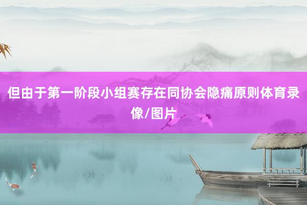 但由于第一阶段小组赛存在同协会隐痛原则体育录像/图片