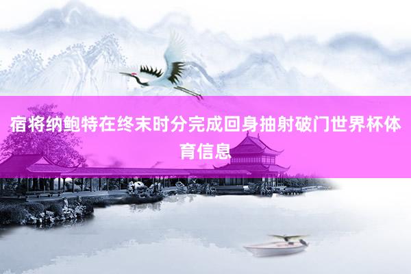宿将纳鲍特在终末时分完成回身抽射破门世界杯体育信息