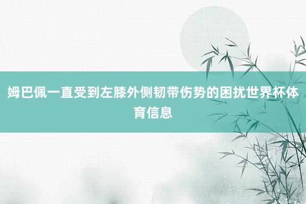 姆巴佩一直受到左膝外侧韧带伤势的困扰世界杯体育信息