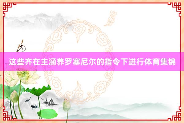 这些齐在主涵养罗塞尼尔的指令下进行体育集锦