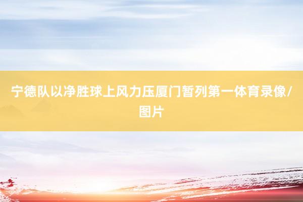 宁德队以净胜球上风力压厦门暂列第一体育录像/图片