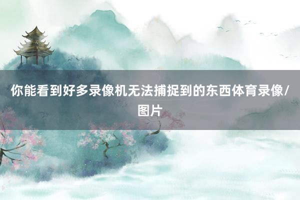 你能看到好多录像机无法捕捉到的东西体育录像/图片