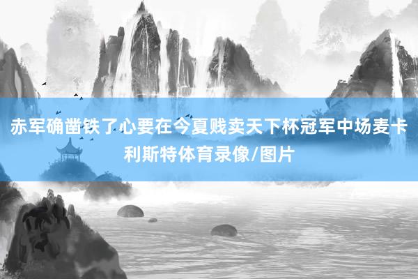 赤军确凿铁了心要在今夏贱卖天下杯冠军中场麦卡利斯特体育录像/