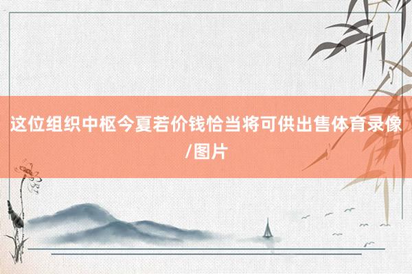 这位组织中枢今夏若价钱恰当将可供出售体育录像/图片